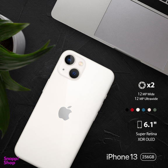 گوشی موبایل اپل مدل iPhone 13 CH دو سیم‌ کارت ظرفیت 256 گیگابایت 4 گیگابایت رم نات اکتیو