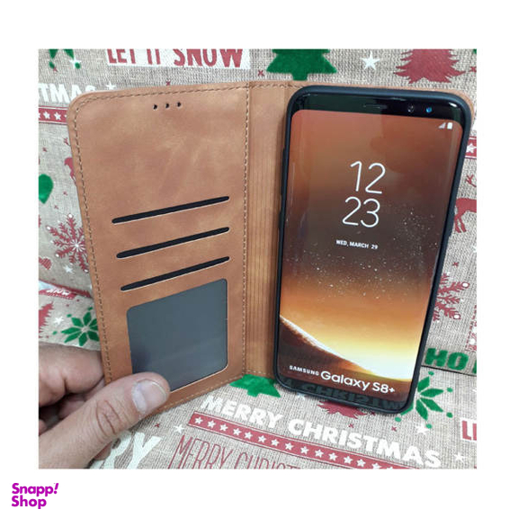 کیف کلاسوری ماموت (Mammoth) مدل KLSR مناسب موبایل سامسونگ Galaxy A70 به همراه محافظ صفحه نمایش و محافظ لنز دوربین