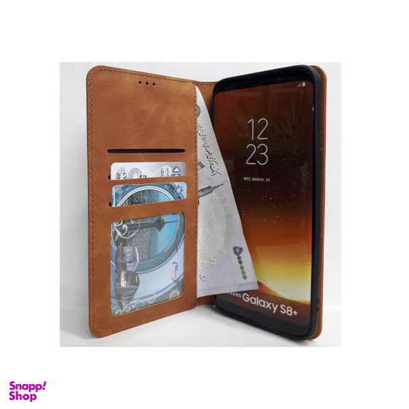 کیف کلاسوری ماموت (Mammoth) مدل KLSR مناسب موبایل سامسونگ Galaxy A70 به همراه محافظ صفحه نمایش و محافظ لنز دوربین