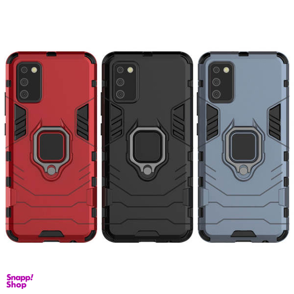 کاور ماموت (Mammoth) مدل M-GHB-BNDL مناسب موبایل سامسونگ Galaxy A20S + محافظ صفحه نمایش و محافظ لنز و پایه نگهدارنده