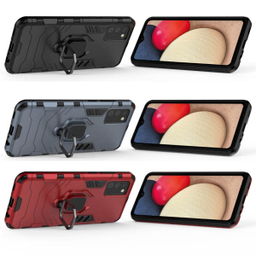 کاور ماموت (Mammoth) مدل M-GHB-BNDL مناسب موبایل سامسونگ Galaxy A20S + محافظ صفحه نمایش و محافظ لنز و پایه نگهدارنده