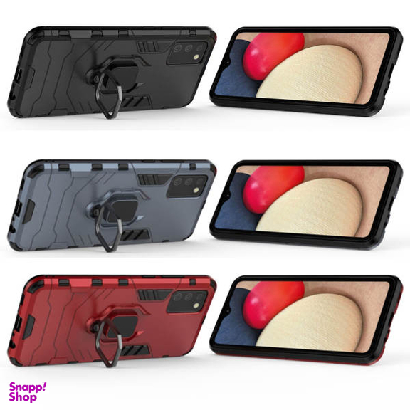 کاور ماموت (Mammoth) مدل M-GHB-BNDL مناسب موبایل سامسونگ Galaxy A20S + محافظ صفحه نمایش و محافظ لنز و پایه نگهدارنده