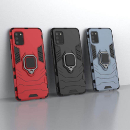 کاور ماموت (Mammoth) مدل M-GHB-BNDL مناسب موبایل سامسونگ Galaxy A20S + محافظ صفحه نمایش و محافظ لنز و پایه نگهدارنده