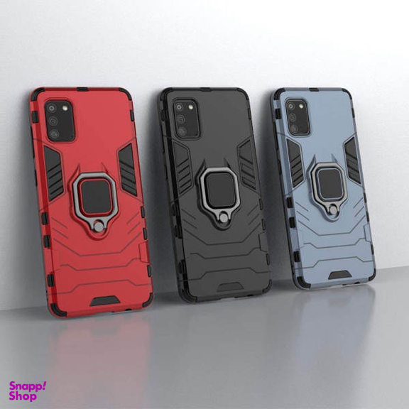 کاور ماموت (Mammoth) مدل M-GHB-BNDL مناسب موبایل سامسونگ Galaxy A20S + محافظ صفحه نمایش و محافظ لنز و پایه نگهدارنده