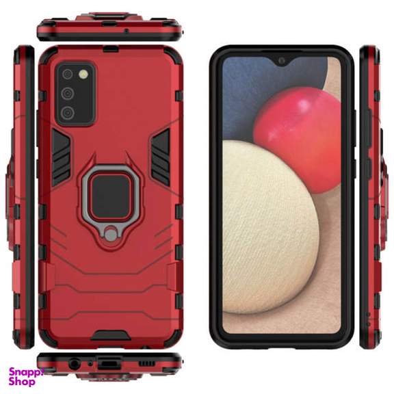 کاور ماموت (Mammoth) مدل M-GHB-BNDL مناسب موبایل سامسونگ Galaxy A20S + محافظ صفحه نمایش و محافظ لنز و پایه نگهدارنده