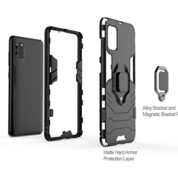 کاور ماموت (Mammoth) مدل M-GHB-BNDL مناسب موبایل سامسونگ Galaxy A20S + محافظ صفحه نمایش و محافظ لنز و پایه نگهدارنده