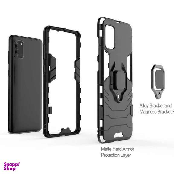 کاور ماموت (Mammoth) مدل M-GHB-BNDL مناسب موبایل سامسونگ Galaxy A20S + محافظ صفحه نمایش و محافظ لنز و پایه نگهدارنده