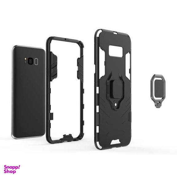 کاور ماموت (Mammoth) مدل M-GHB-BNDL مناسب موبایل سامسونگ Galaxy S8 به همراه محافظ لنز و پایه نگهدارنده آهنربایی