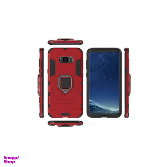 کاور ماموت (Mammoth) مدل M-GHB-BNDL مناسب موبایل سامسونگ Galaxy S8 به همراه محافظ لنز و پایه نگهدارنده آهنربایی