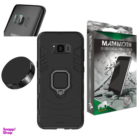 کاور ماموت (Mammoth) مدل M-GHB-BNDL مناسب موبایل سامسونگ Galaxy S8 به همراه محافظ لنز و پایه نگهدارنده آهنربایی