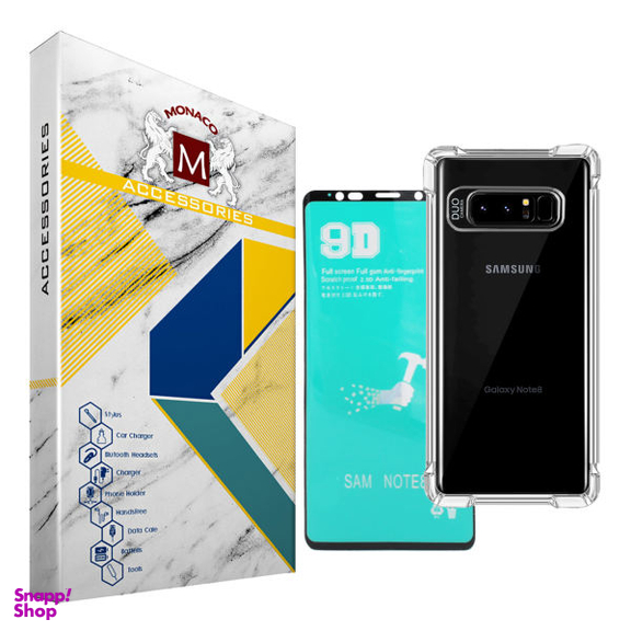 کاور موناکو (Monaco) مدل Shine مناسب موبایل سامسونگ Galaxy Note 8 به همراه محافظ صفحه نمایش سرامیکی