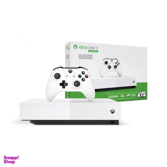 کنسول بازی مایکروسافت (Microsoft) مدل Xbox One S All Digital ظرفیت 1TB به همراه 2 دسته (20 بازی آفلاین)