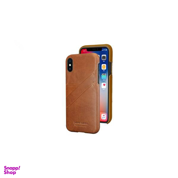 کاور چرمی پیرکاردین (Pierre Cardin) مدل PCS-P19 مناسب موبایل اپل iPhone X