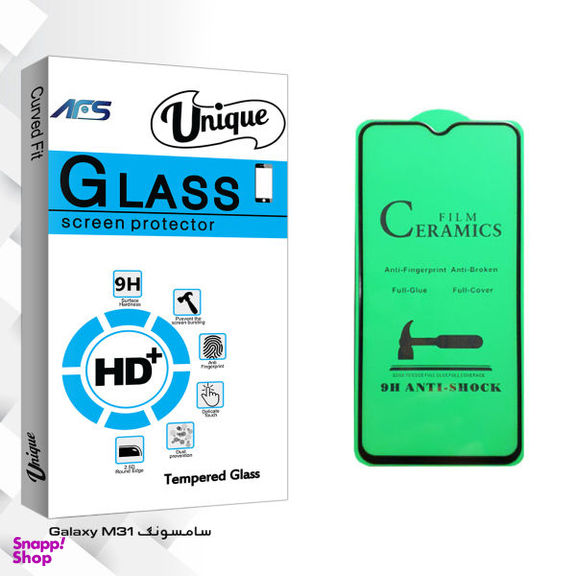 محافظ صفحه نمایش سرامیکی ای اف اس مدل Uni مناسب برای گوشی موبایل سامسونگ Galaxy M31
