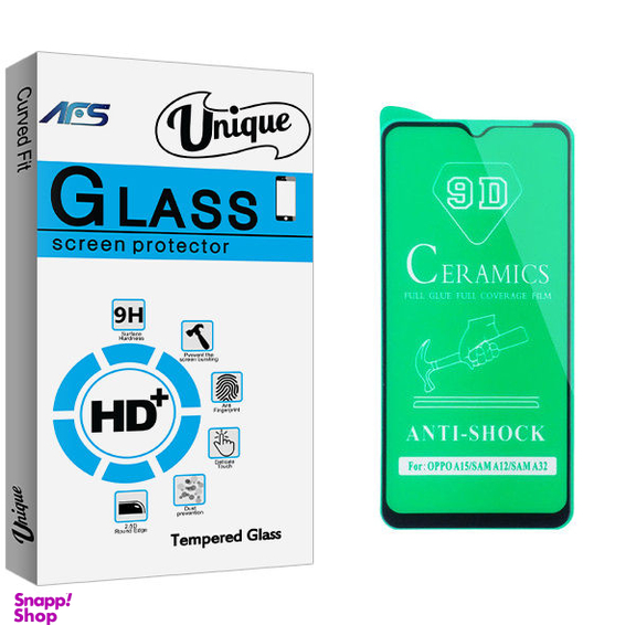 محافظ صفحه نمایش سرامیکی ای اف اس مدل Unique Glass مناسب برای گوشی موبایل سامسونگ Galaxy A12