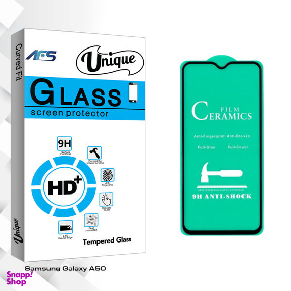 محافظ صفحه نمایش سرامیکی ای اف اس مدل Unique Glass مناسب برای گوشی موبایل سامسونگ Galaxy A50