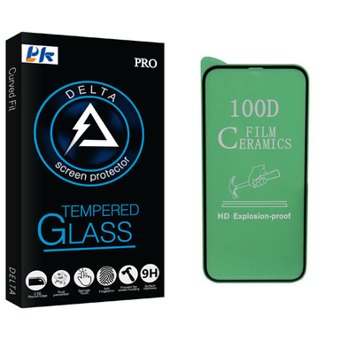 محافظ صفحه نمایش سرامیکی پی کی مدل Delta Glass مناسب برای گوشی موبایل اپل iPhone 12 Pro
