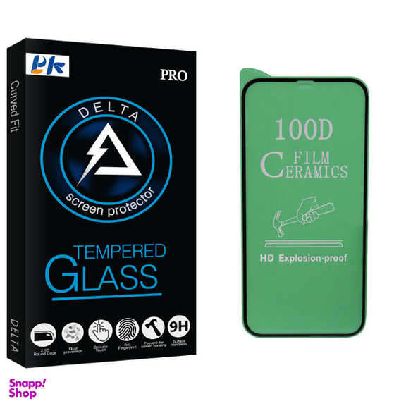 محافظ صفحه نمایش سرامیکی پی کی مدل Delta Glass مناسب برای گوشی موبایل اپل iPhone 12 Pro