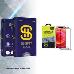 محافظ صفحه نمایش آتوچبو مدل Shiny Glass مناسب برای گوشی موبایل اپل iPhone 12 Pro Max بسته سه عددی