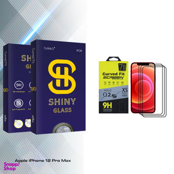 محافظ صفحه نمایش آتوچبو مدل Shiny Glass مناسب برای گوشی موبایل اپل iPhone 12 Pro Max بسته سه عددی
