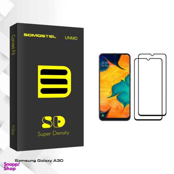 محافظ صفحه نمایش سوماستل مدل SD Glass مناسب برای گوشی موبایل سامسونگ Galaxy A30 بسته دو عددی