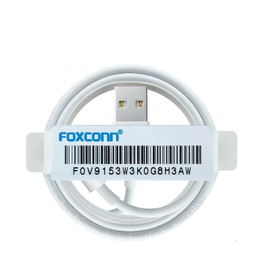 کابل تبدیل USB به لایتنینگ فاکسکان مدل 001 طول 1 متر