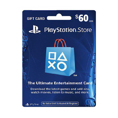 گیفت کارت 60 دلاری PSN آمریکا
