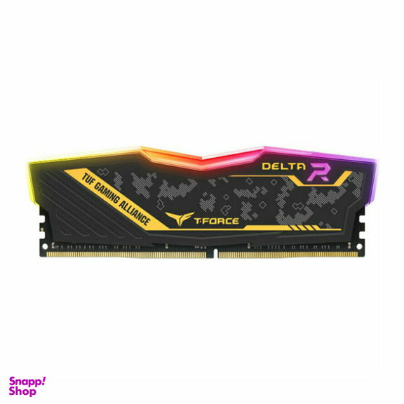 رم تیم گروپ (Team Group) مدل T-Force Delta Tuf 16gb Single 3200mhz Cl16 رنگ مشکی