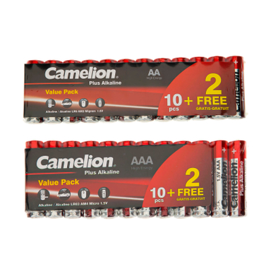 باتری قلم و نیم قلمی کملیون (Camelion) مدل Plus Alkaline مجموعه 24 عددی