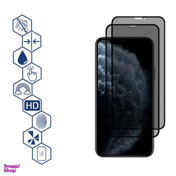 محافظ صفحه نمایش موناکو (Monaco) مدل RP036 برای حفظ حریم شخصی مناسب موبایل اپل iPhone 11 Pro بسته دو عددی