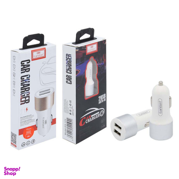 شارژر فندکی ارلدام مدل ES-123 به همراه کابل تبدیل USB-C