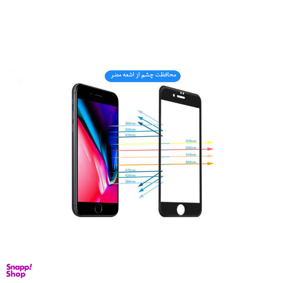 محافظ صفحه نمایش نانو و 5D هورس مدل FAG مناسب برای گوشی موبایل اپل آیفون 7 iPhone مجموعه دو عددی به همراه محافظ لنز دوربین