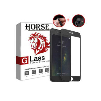 محافظ صفحه نمایش نانو و 5D هورس مدل FAG مناسب برای گوشی موبایل اپل آیفون 7 iPhone مجموعه دو عددی به همراه محافظ لنز دوربین