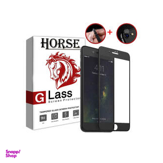محافظ صفحه نمایش نانو و 5D هورس مدل FAG مناسب برای گوشی موبایل اپل آیفون 7 iPhone مجموعه دو عددی به همراه محافظ لنز دوربین