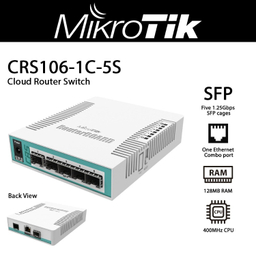 سوییچ میکروتیک مدل CRS106-1C-5S