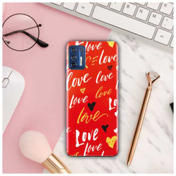برچسب پوششی راک اسپیس طرح Love مناسب برای گوشی موبایل موتورولا Moto G9 Plus
