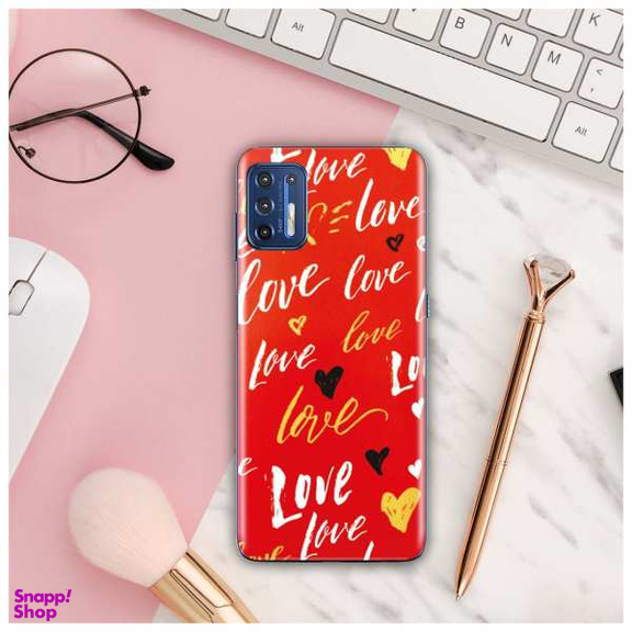 برچسب پوششی راک اسپیس طرح Love مناسب برای گوشی موبایل موتورولا Moto G9 Plus