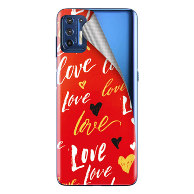 برچسب پوششی راک اسپیس طرح Love مناسب برای گوشی موبایل موتورولا Moto G9 Plus