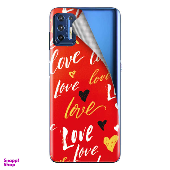 برچسب پوششی راک اسپیس طرح Love مناسب برای گوشی موبایل موتورولا Moto G9 Plus