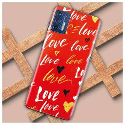 برچسب پوششی راک اسپیس طرح Love مناسب برای گوشی موبایل موتورولا Moto G9 Plus