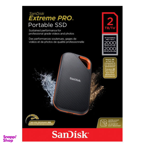 اس اس دی اکسترنال سن دیسک (SanDisk) مدل Extreme Pro E81 ظرفیت 2 ترابایت
