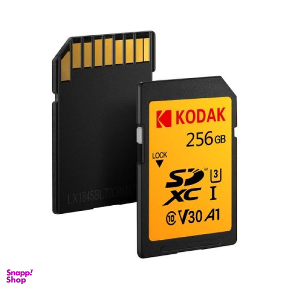 کارت حافظه SDXC کداک (Kodak) مدل A1 - V30 کلاس 10 استاندارد UHS-I U3 سرعت 100mbps ظرفیت 256 گیگابایت