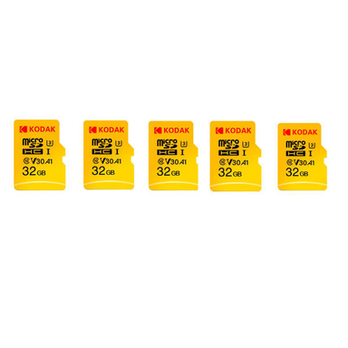 کارت حافظه microSDXC کداک (Kodak) مدل v30 کلاس 10 استاندارد UHS-I U3 سرعت 100MBps ظرفیت 32 گیگابایت بسته 5 عددی