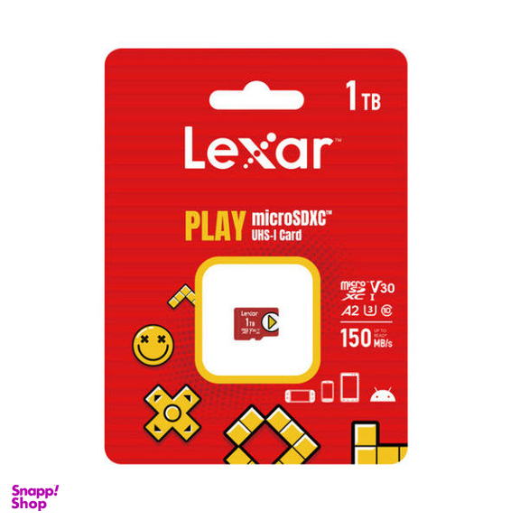 کارت حافظه microSDXC لکسار (Lexar) مدل PLAY کلاس 10 استاندارد UHS-I سرعت 150MBps ظرفیت 1 ترابایت