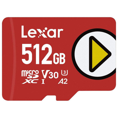 کارت حافظه microSDXC لکسار (Lexar) مدل PLAY کلاس 10 U3 استاندارد UHS-I سرعت 150MBps ظرفیت 512 گیگابایت