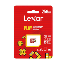 کارت حافظه microSDXC لکسار (Lexar) مدل PLAY کلاس 10 U3 استاندارد UHS-I سرعت 150MBps ظرفیت 256 گیگابایت
