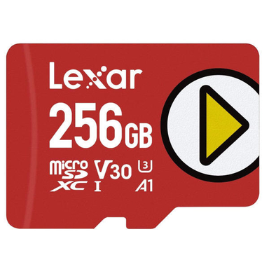کارت حافظه microSDXC لکسار (Lexar) مدل PLAY کلاس 10 U3 استاندارد UHS-I سرعت 150MBps ظرفیت 256 گیگابایت