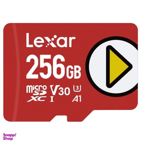 کارت حافظه microSDXC لکسار (Lexar) مدل PLAY کلاس 10 U3 استاندارد UHS-I سرعت 150MBps ظرفیت 256 گیگابایت