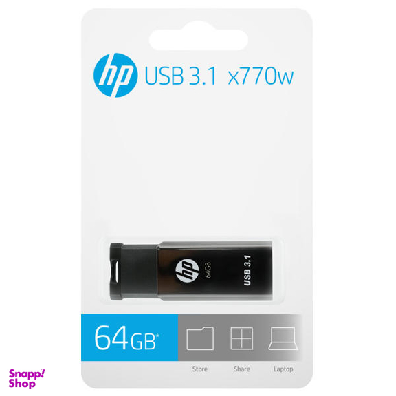 فلش مموری USB 3.1 اچ پی (HP) مدل X770W ظرفیت 64 گیگابایت