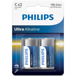 باتری سایز متوسط فیلیپس (Philips) مدل LR14E2B/97 سری Ultra بسته 2 عددی